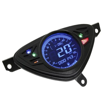 4-кратно измерване на скоростта на мотоциклета с цветен LCD дисплей Сензор за температура на Маслото Регулируема километража за Yamaha Mio