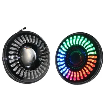 7-инчовата кръгла led RGB-фар Многофункционално приложение smrt за управление телефон за led лампи за оф-роуд автомобили и мотоциклети