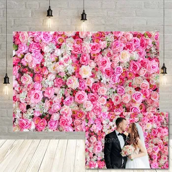 Avezano Розова Роза, сватбен фон за снимки на стената, Детски рожден Ден, на церемонията, на фона на партита, подпори за фото студио декор