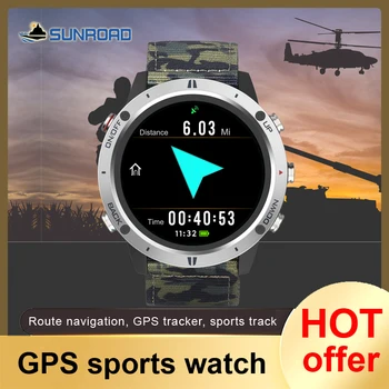 Sunroad Нови спортни часовници Miltary GPS, мъжки Цифрови фитнес-тракери, електронни водоустойчив часовник Reloj Hombre