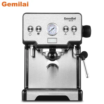 Tea Gemilai Espresso Домакински 15-бар машина за готвене на пара млечна пяна на помпени тип за домашния офис Търговски CRM3605