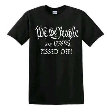 We The People На 1776% Взбешены Тениска Унисекс New Constitution Colors SM-4XL