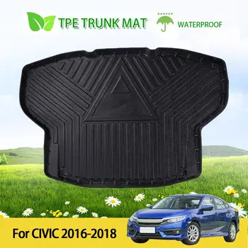 Авто Защитен калъф за багажник на кола, подложка за задния багажник, подходящ за Honda CIVIC 2016-2018