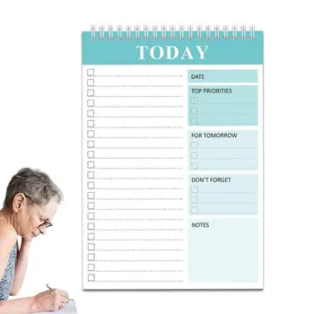 Бележник за седмичен график Дневник Бележник с двойна резба в Дневния ред на Списание тренировки И списък със задачи за работа и дом