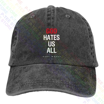 Бог мрази всички ни, бейзболна шапка от стираной деним Ханк Муди, Шапки шофьори на камиони, класически Горещи оферти