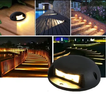 Водоустойчива led подземен лампа с мощност 8 W за стълби, пол, градина, пейзаж, стени - външно осветление