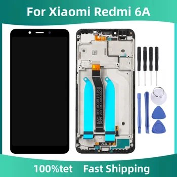 За Xiaomi Redmi 6A LCD дисплей със сензорен екран в рамка при събирането на 5,45-инчов оригинален дисплей Redmi 6