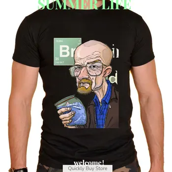 Забавна Памучен мъжка тениска с графичен дизайн 