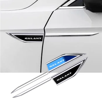Защитна метална стикер за автомобил колата, икона на странично острието на вратата на колата, икона на странично крило на колата за Mitsubishi lancer asx, outlander pajero l200 galant
