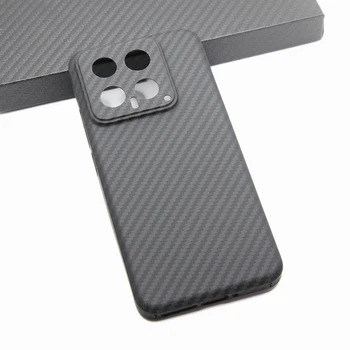 Калъф за телефон ZXKE от въглеродни влакна за Xiaomi 14 xiaomi14Pro Тънки и леки характеристики Здрав корпус от арамидни влакна