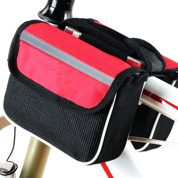 Колоездене чанти Чанта за телефон със сензорен екран отпред на велосипеда и Чанта за горната тръба за планински велосипед Чанта за велосипедни аксесоари