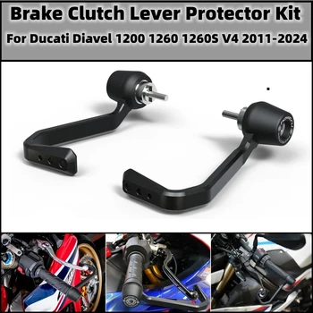 Комплект за защита на лоста на спирачката и на съединителя мотоциклет за Ducati Diavel 1200 1260 1260S V4 2011-2024