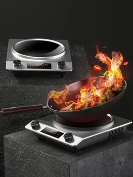 Кухненски свят Домакински 3500 W вдлъбната индукционная готварска печка, висока мощност Hotpot