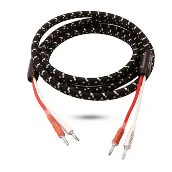 Меден цвят CC Water аудиофильский кабел за високоговорител HiFi аудио двойка кабели за високоговорители Произволна дължина