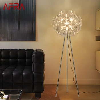 Модерен ретро под лампа AFRA, творчески прост светлина на led стойка, декоративен за дома, хол, спалня
