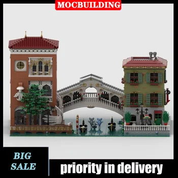 Модулна мост известния град в събирането на MOC Модел са подбрани Играчка за подарък