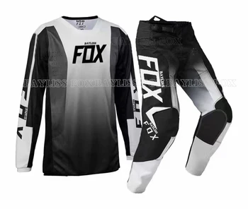 Мотоциклет Bayliss FOX Защитен костюм Джърси Панталони за мотокрос MX ATV Dirt Bike МТБ Комплект екипировка Мотоциклет за скоростно спускане Разход за мъже