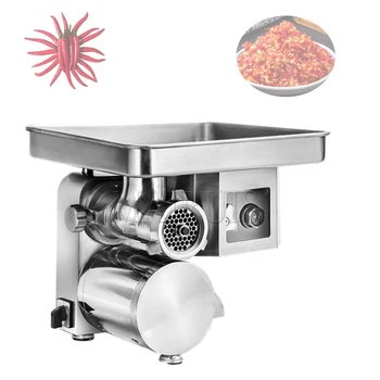 Мултифункционална електрическа мелачка за месо с высокомощным пълнител за колбаси Търговски полноавтоматическая grinder-мелница