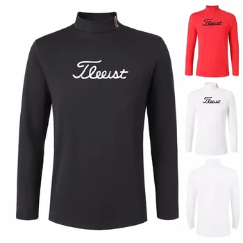 Мъжка тениска за голф, Пролетно-Есенна Спортни Облекла За Голф, Риза С дълъг Ръкав, Дишащи Риза с къси ръкави Суха Засаждане за Мъже
