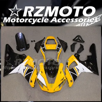 Нов комплект обтекателей за мотоциклети ABS Подходящ за YAMAHA YZF-R1 2000 2001 00 01 Комплект за тяло Жълт, черен