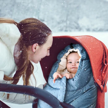 Одеало за носене на бебето, утолщенное през есента и зимата, за защита от уплаха, за свободни новородени, ветрозащитное и топло, мултифункционален