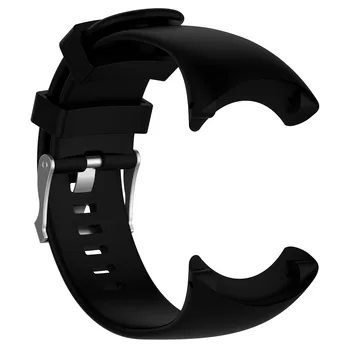 Преносимото силикон каишка за часовник Suunto Core All Black Sports Watch Черен