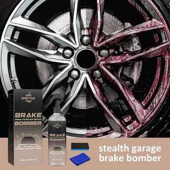 Пречистване на спирачките Спрей Средство за почистване на джанти и гуми Гъба и Почистете Stealth Garage Brake Bomber Wheel Cleaner Спрей Средство за почистване на джантите гуми