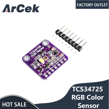 Сензор за цвят TCS34725 RGB с IR филтър и бели led за R3