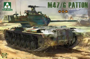 Среден резервоар Takom 2070 в мащаб 1/35 САЩ M47/G Patton (пластмасов модел)