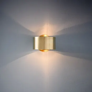 Стенен лампа Модерно осветление Хол Нощно шкафче за спалня Декорация трапезария е в Скандинавските лампи Просто Златното осветление, стенни лампи