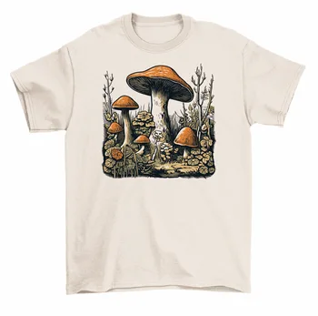 Тениска с изображение на гъби колония Fungi Mushroom Хънтър За мъже и жени