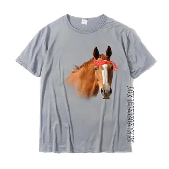 Тениска с конете банданой за конна езда, тениска за любителите на коне, мъжки блузи на поръчка, Ризи по поръчка, изработени от памук