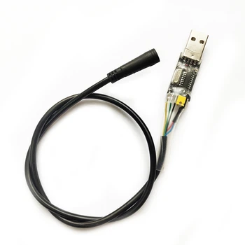 Цельнокроеный USB-Кабел За Програмиране, Подходящи За Bafang BBS01 BBS02 BBS03 BBSHD Mid Drive/Center Електрически Велосипеди Мотор Програмируем Кабел
