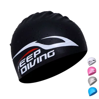 Шапка за плуване, силиконова шапка за плуване, Водоустойчив еластичната шапка за плуване, Лека удобна шапка за плуване на дълги къса коса