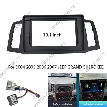 10.1-инчов стереоплеер Android GPS 2DIN Главното устройство радиото на автомобила Панел на таблото за JEEP GRAND CHEROKEE 2004-2007 година на издаване