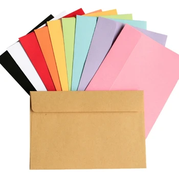 10PSC / опаковки, Пликове за покани Хартия за писма във формат A6 Плик 6 