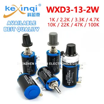 1set WXD3-13-2W комплекти с висока плътност точност Многовитковой Потенциометър 1K 2.2 K 3.3 K 4.7 K 10K 22K 47K 100K