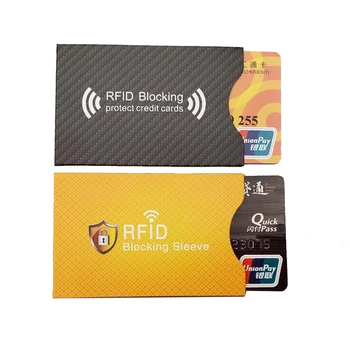 20 бр/лот Защита от кражба на RFID карти-блокиране на Калъф за притежателя на картата, калъф за кожата, на калъф за Блокиране на карти, Блокиране ръкав