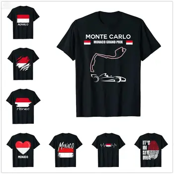 2022 Лято Монако Флаг Монако сувенир, подарък тениска за мъже Женска тениска Хип-хоп Блузи Памучни тениски