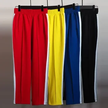 2023 Angels Мъжки Дамски панталони Ежедневни панталони за джогинг Градинска облекло Панталон-карго Мъжки спортни панталони на райета отстрани високо качество