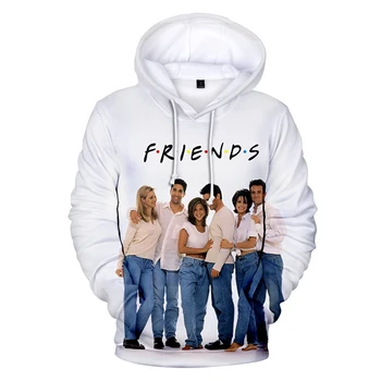 2023 Качулки с 3D принтом Friends, мъжки блузи с качулка, есен и зима, hoody размера на Плюс с сериалом Friends, 5XL