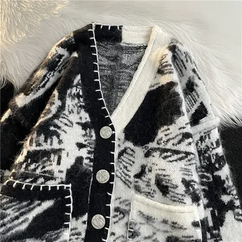 2023 Нов Дизайн на марката по-високо качество на Есен Зима Луксозни Модни Възли Жилетки Пуловер Мъжете Ежедневното модно палто Мъжки дрехи X217