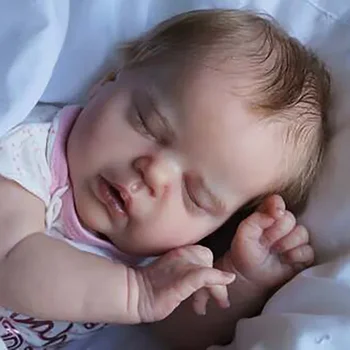 22-инчов Вече раскрашенный комплект кукли-Реборна Зимен сън на Новороденото дете Алексис с 3D кожата, видими венами, висококачествен комплект за фантастика кукли Сам Kit