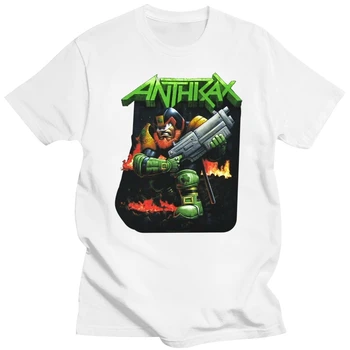 Anthrax Irish Judge Dredd Черна Тениска New Band Merch Топ Свободно Размер Тениска