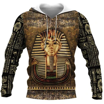 CLOOCL Мъжки Hoody С качулка Gods of Ancient Egypt, Пуловер с 3D Принтом По цялото Тяло, Спортен Унисекс костюм, Ежедневно Яке с цип, Палта Sudadera Hombre