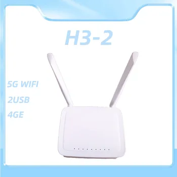 GPON ONU ONT H3-2S 4GE + 2USB + 2.4 G/5G WIFI Roteador FTTH Употребяван