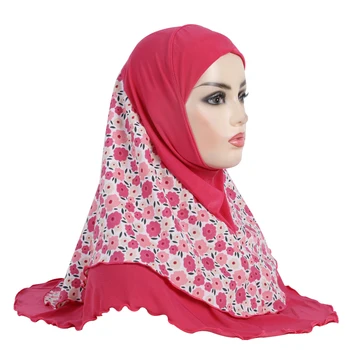 H326 За момичета среден размер 65*60 см. → за молитва с шифоновыми щампи, мюсюлмански шал, ислямската забрадка, шапка amira, превръзка на главата