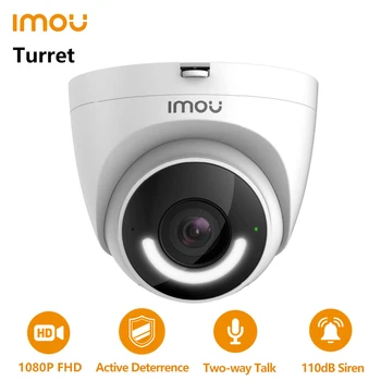 IMOU 1080P Turret Wifi Камера Външна Водоустойчив 2-Мегапикселова Камера за Откриване на Човек С Двустранно Говорим за ВИДЕОНАБЛЮДЕНИЕ с Вграден Прожектор И Охранителна Сирена