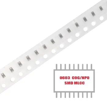 MY GROUP 100ШТ Многослойни керамични кондензатори за повърхностен монтаж SMD MLCC CER 9.3 PF 100V NP0 0603 в наличност