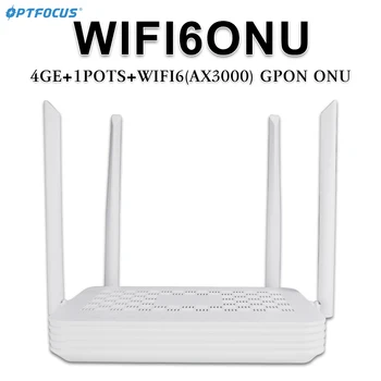 OPTFOCUS WIFI6 GPON ONU 4GE 1TEL AX3000M Чисто Нов Оригинален ONT APC UPC е Съвместим с всички марки OLT Безплатна доставка